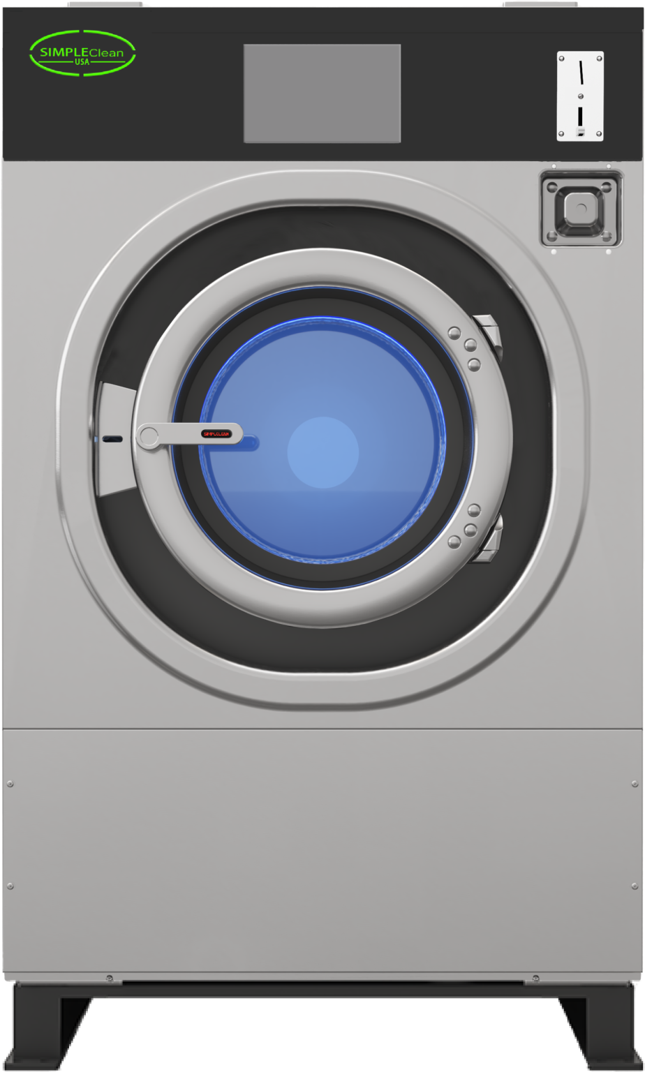 Simple Clean high-speed soft-mount commercial washer
